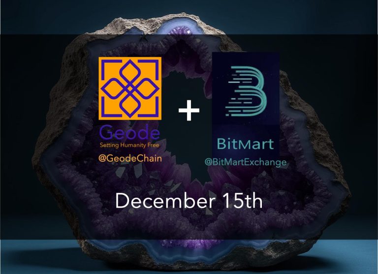 Geode Lists GEODE Coin On BitMart.com As Part Of Ongoing Decentralized Infrastructure Expansion Geode Lists GEODE Coin On BitMart.com As Part Of Ongoing Decentralized Infrastructure Expansion