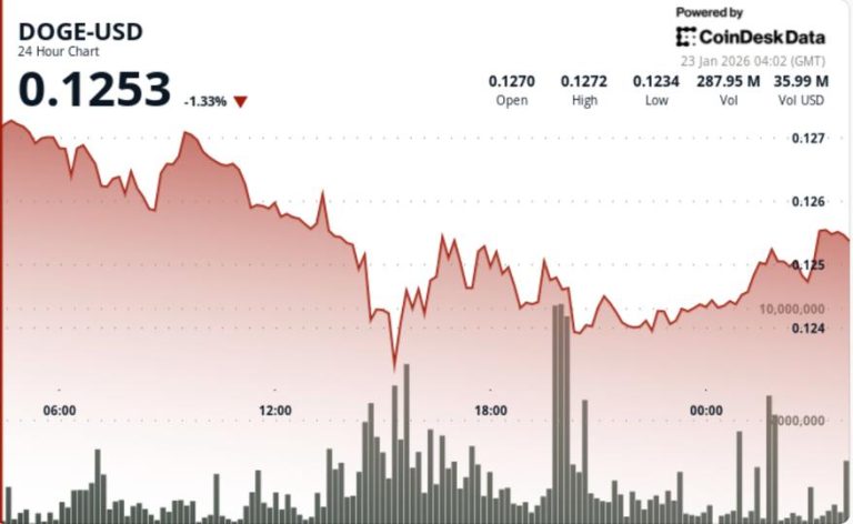 Dogecoin falls 2% as liquidation pressure hits meme coins Dogecoin falls 2% as liquidation pressure hits meme coins