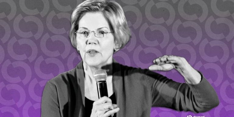 Elizabeth Warren, OCC Chief Spar Over Trump-Linked Crypto Bank Bid Decrypt logo
