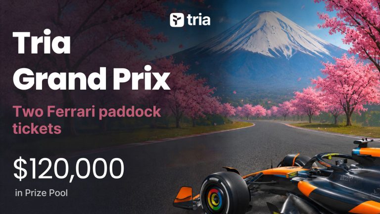 Tria Debuts $120K Tria Grand Prix Perpetual Futures Trading Competition—2 Champions to Ferrari F1 Paddock Club Tria Debuts $120K Tria Grand Prix Perpetual Futures Trading Competition—2 Champions to Ferrari F1 Paddock Club